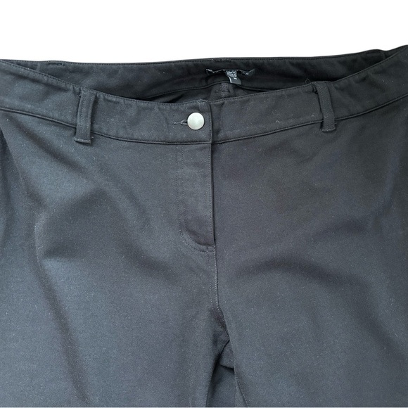 Eileen Fisher Riding Breeches Ponte Pant Black Sz M Equestrian Stretch Zip Ankle - Picture 3 of 5